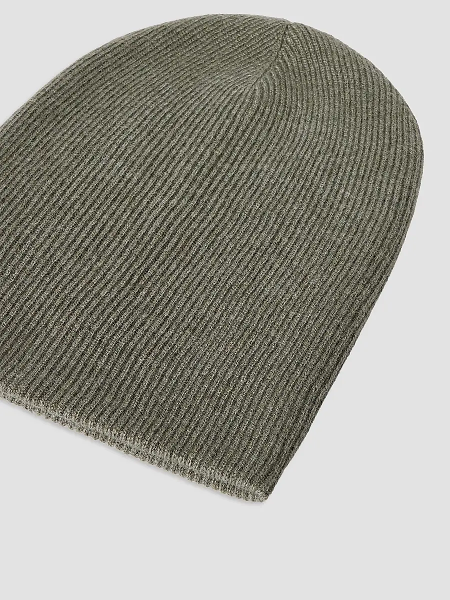 Brunello Cucinelli Women's Cashmere English Rib Knit Beanie | Thumbnail 2 Brunello Cucinelli Women's Cashmere English Rib Knit Beanie | Thumbnail 2