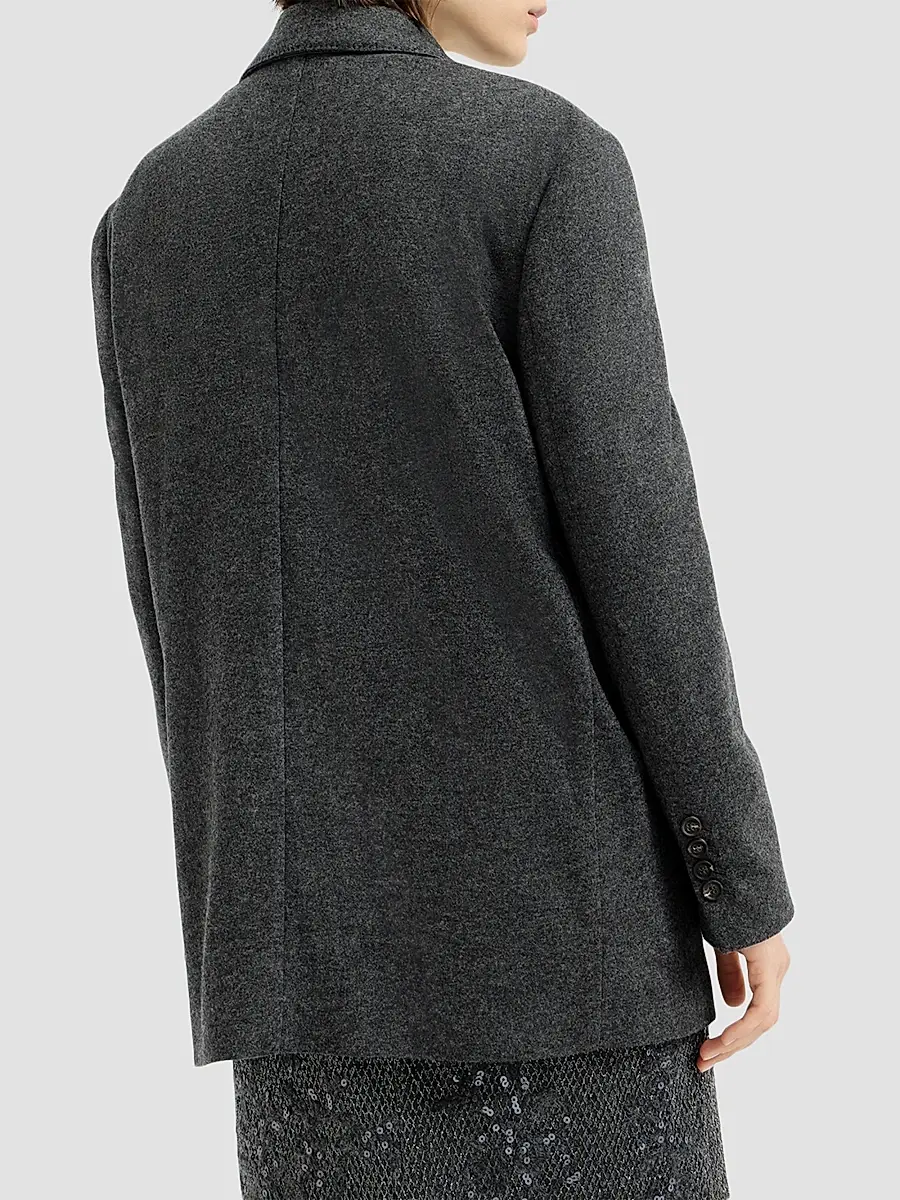 Brunello Cucinelli Women's Cashmere Jersey Blazer | Thumbnail 3 Brunello Cucinelli Women's Cashmere Jersey Blazer | Thumbnail 3