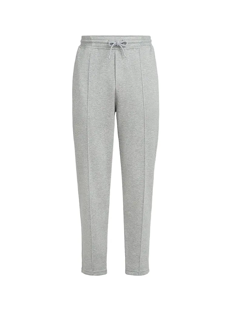 Brunello Cucinelli Men's French Terry Double Cloth Trousers with Crête Detail - Medium Grey - Size XXXXL | Image 1 Brunello Cucinelli Men's French Terry Double Cloth Trousers with Crête Detail - Medium Grey - Size XXXXL | Image 1