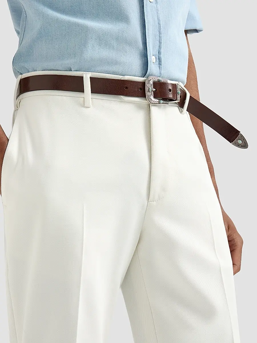 Brunello Cucinelli Men's Cotton and Virgin Wool Gabardine Italian Fit Trousers | Thumbnail 5 Brunello Cucinelli Men's Cotton and Virgin Wool Gabardine Italian Fit Trousers | Thumbnail 5