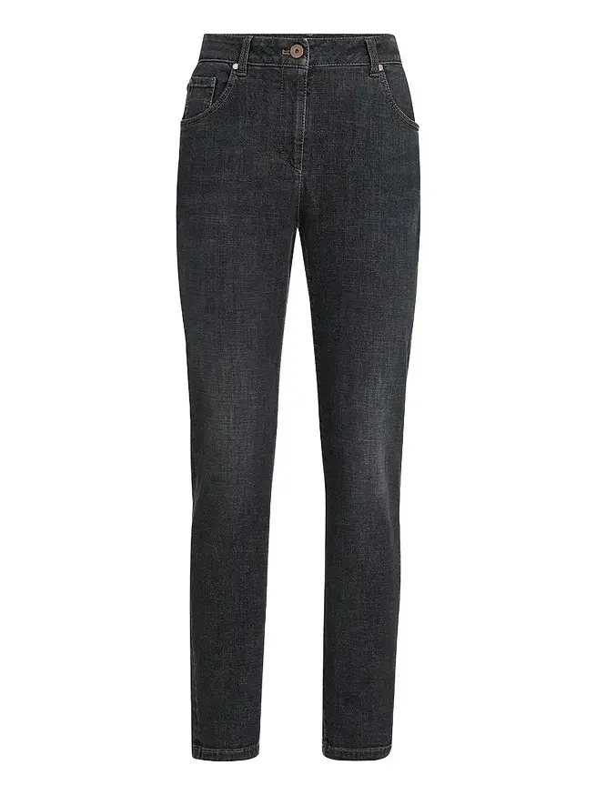 Brunello Cucinelli Women's Stretch Denim Slim Five-Pocket Jeans