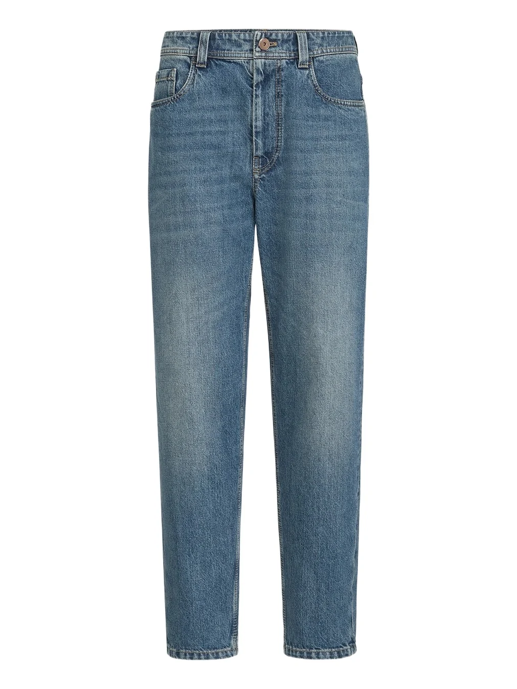 Brunello Cucinelli Women's Authentic Denim Baggy Tapered Jeans