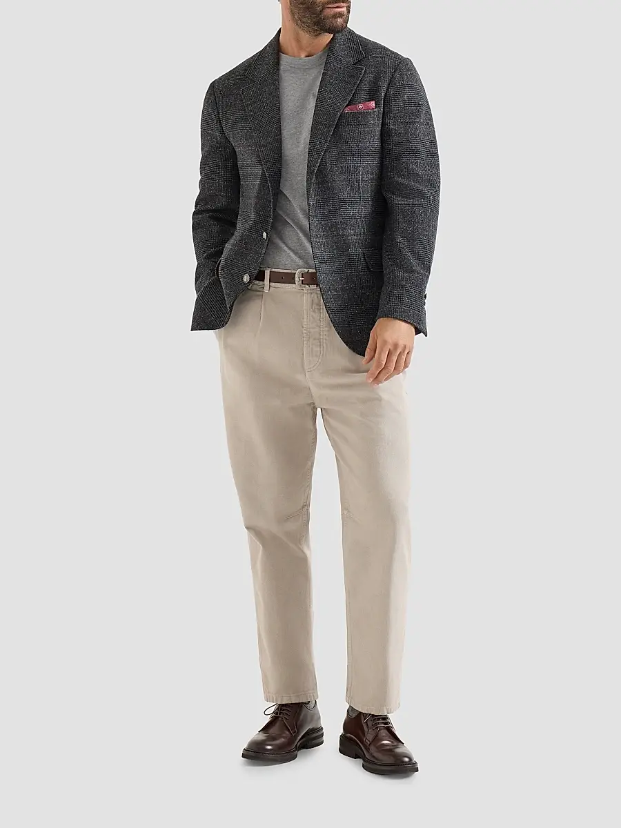 Brunello Cucinelli Men's Cotton Jersey Crewneck T-Shirt | Thumbnail 6