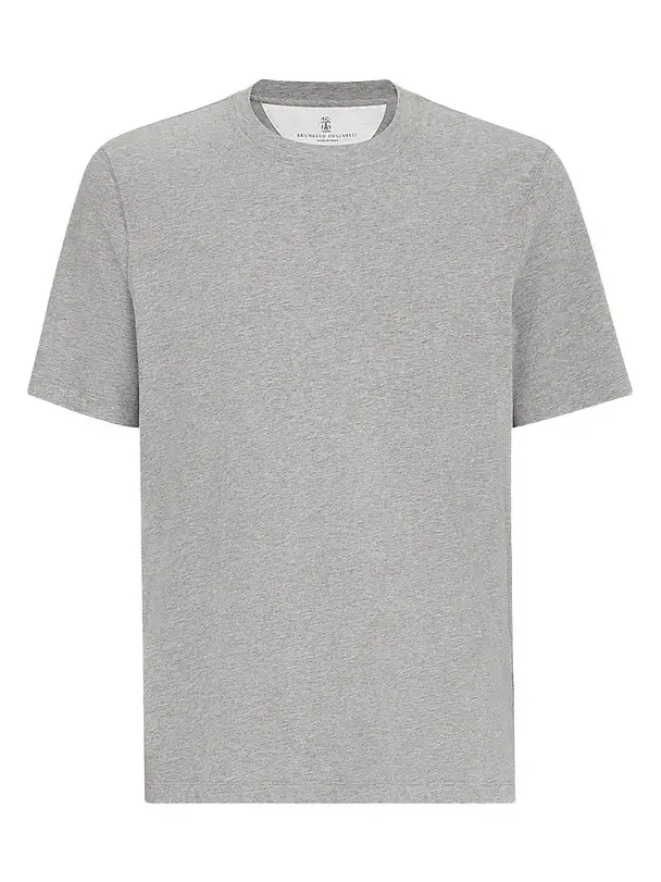 Brunello Cucinelli Men's Cotton Jersey Crewneck T-Shirt