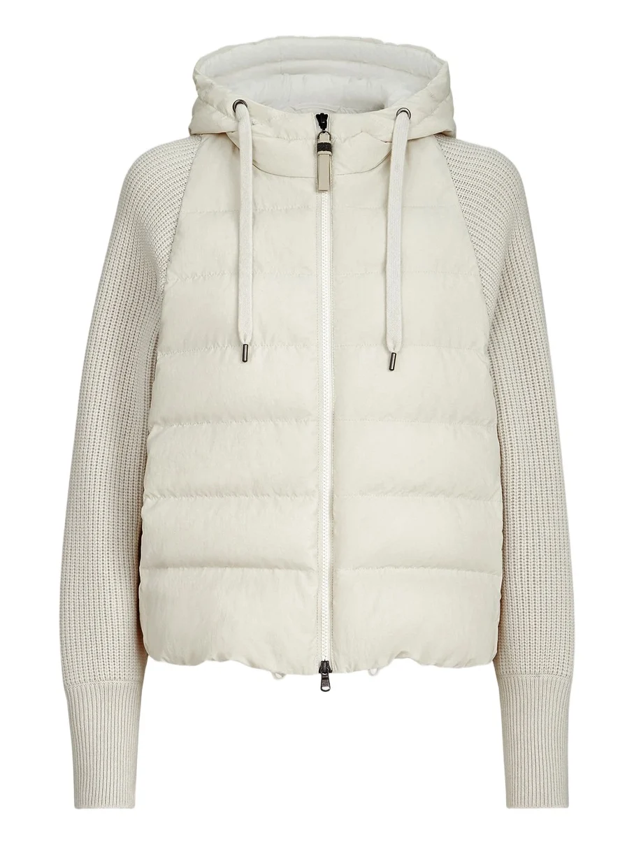 Women's Water-Resistant Matte Nylon Hooded Down Jacket Women's Water-Resistant Matte Nylon Hooded Down Jacket
