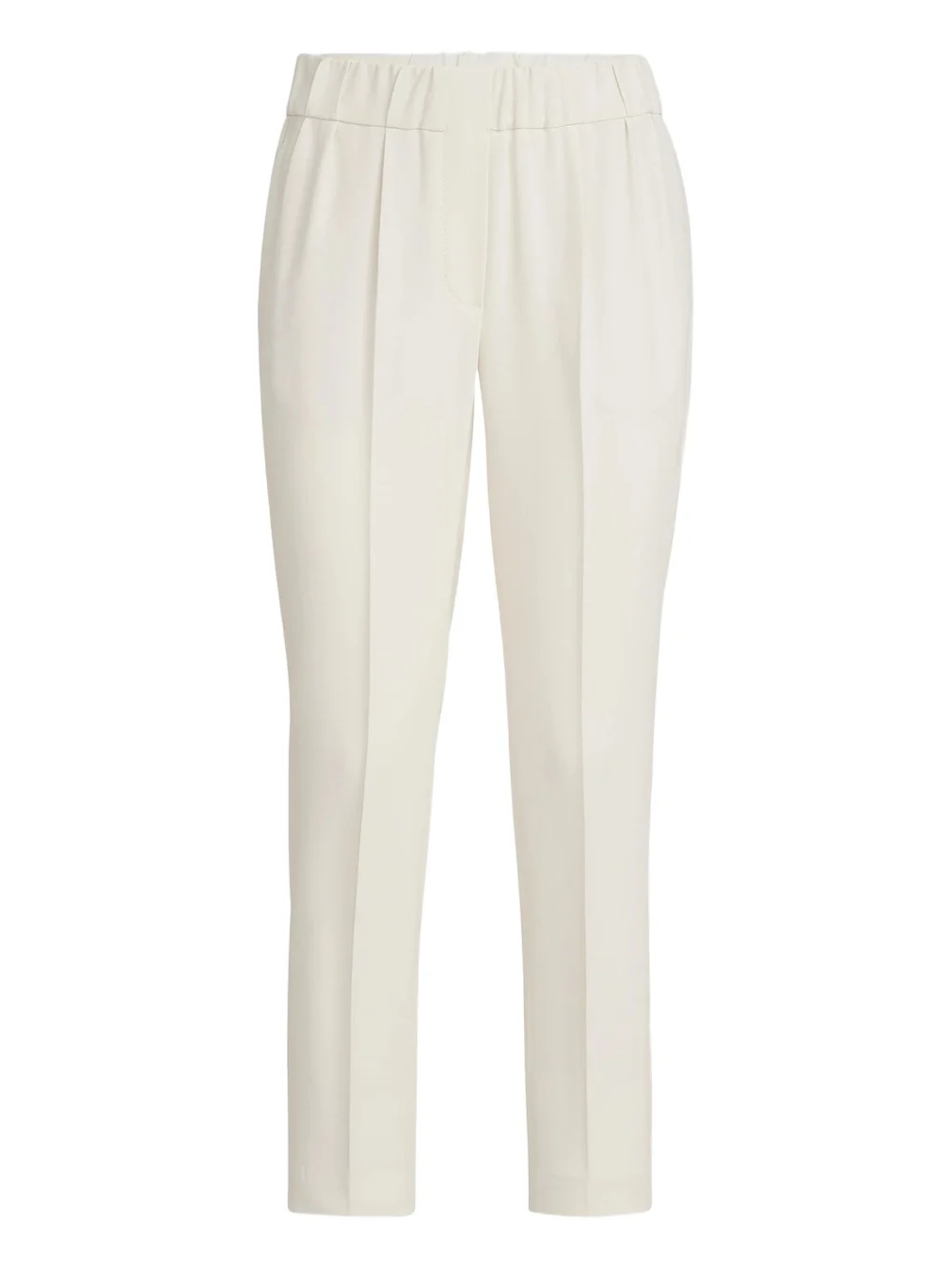 Brunello Cucinelli Women's Silk and Acetate Crêpe Cady Tailored Jogger Trousers