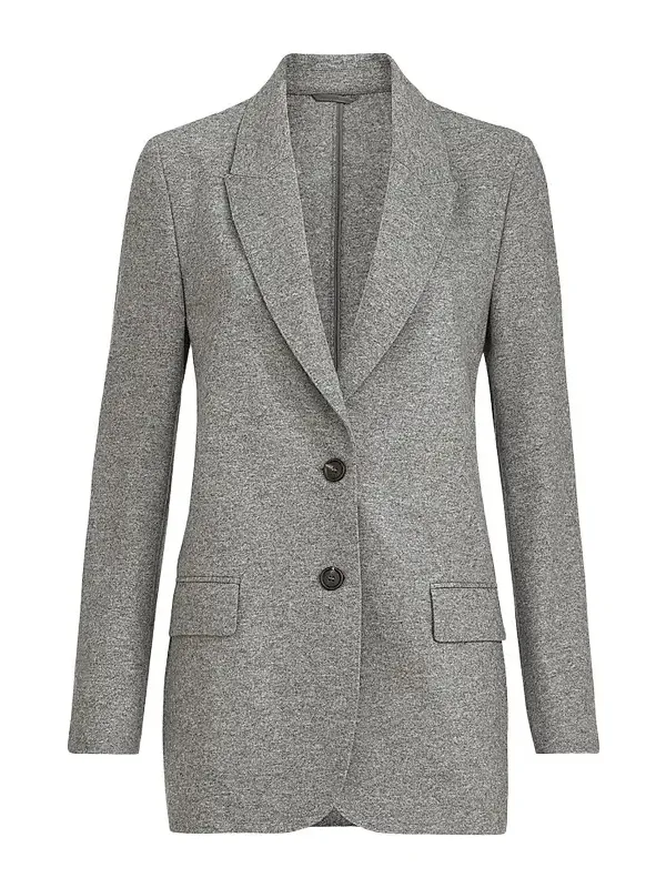 Brunello Cucinelli Women's Cashmere Jersey Deconstructed Blazer
