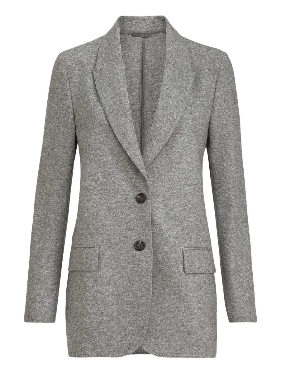 Brunello Cucinelli Women's Cashmere Jersey Deconstructed Blazer
