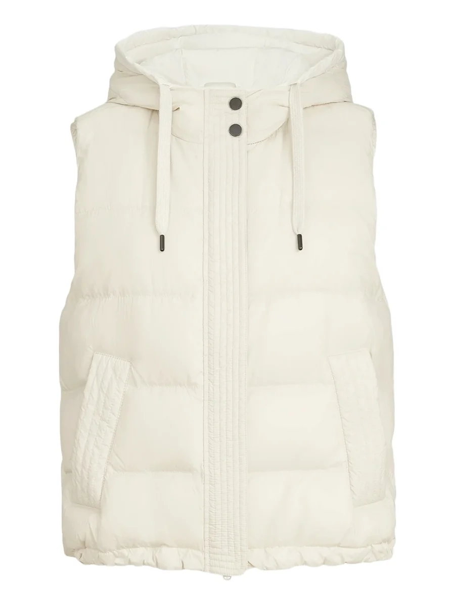 Brunello Cucinelli Women's Lightweight Matte Nylon Down Vest