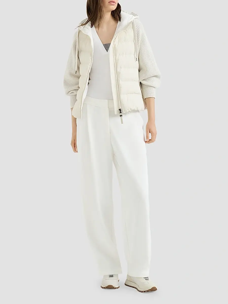 Brunello Cucinelli Women's Stretch Cotton Ribbed Jersey Top | Thumbnail 6 Brunello Cucinelli Women's Stretch Cotton Ribbed Jersey Top | Thumbnail 6