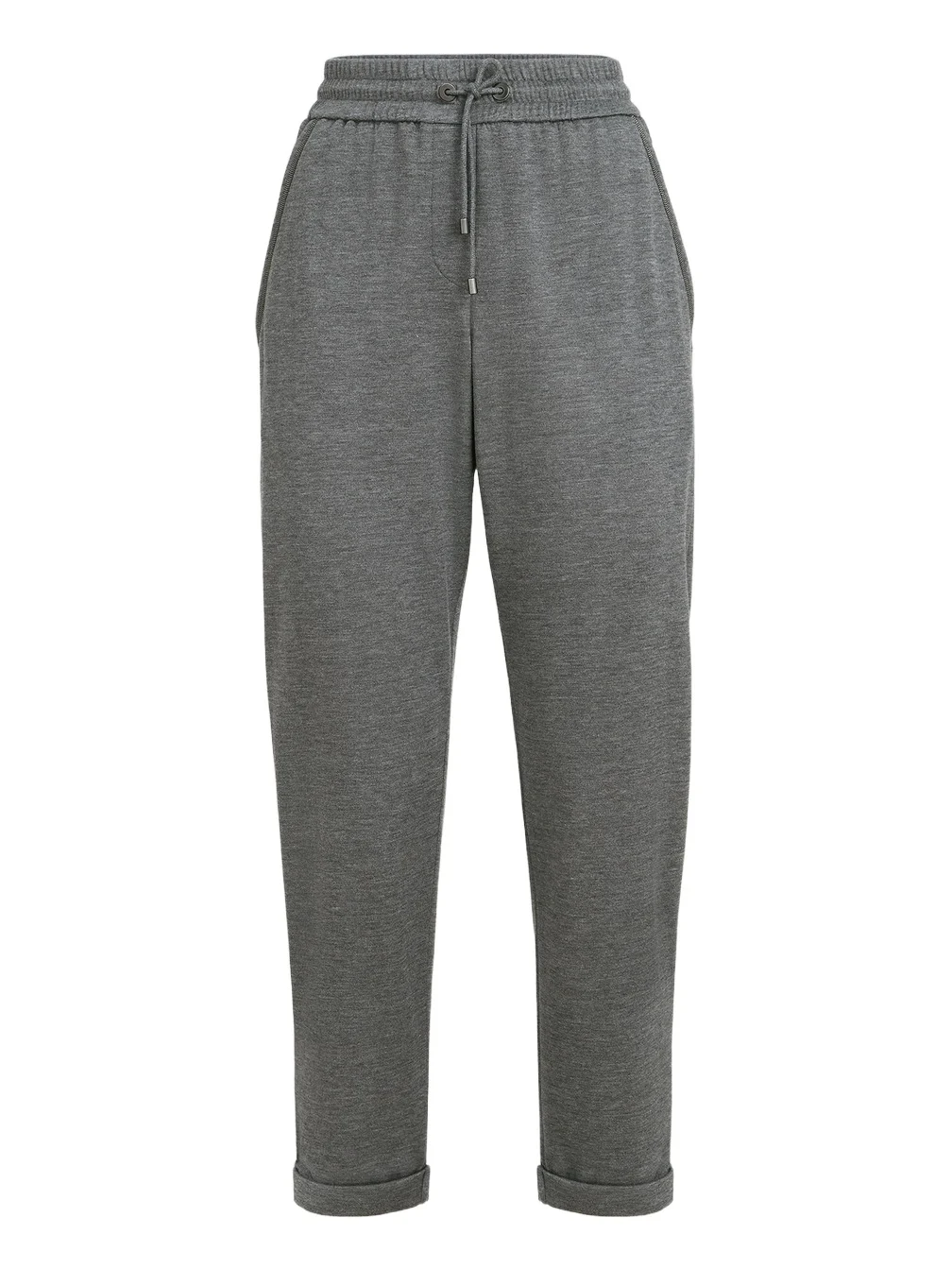 Brunello Cucinelli Women's Cotton and Silk Interlock Trousers
