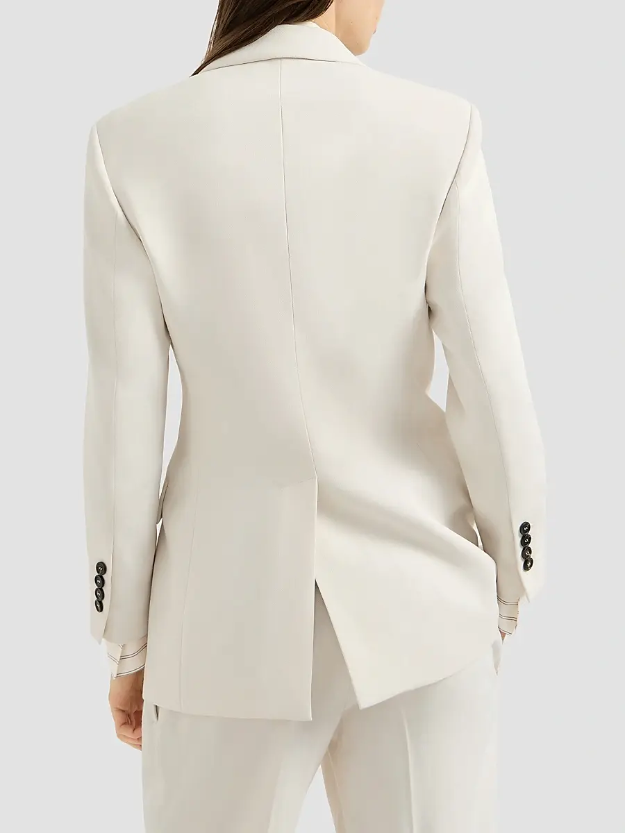 Brunello Cucinelli Women's Comfort Viscose Couture Twill Blazer | Thumbnail 3 Brunello Cucinelli Women's Comfort Viscose Couture Twill Blazer | Thumbnail 3