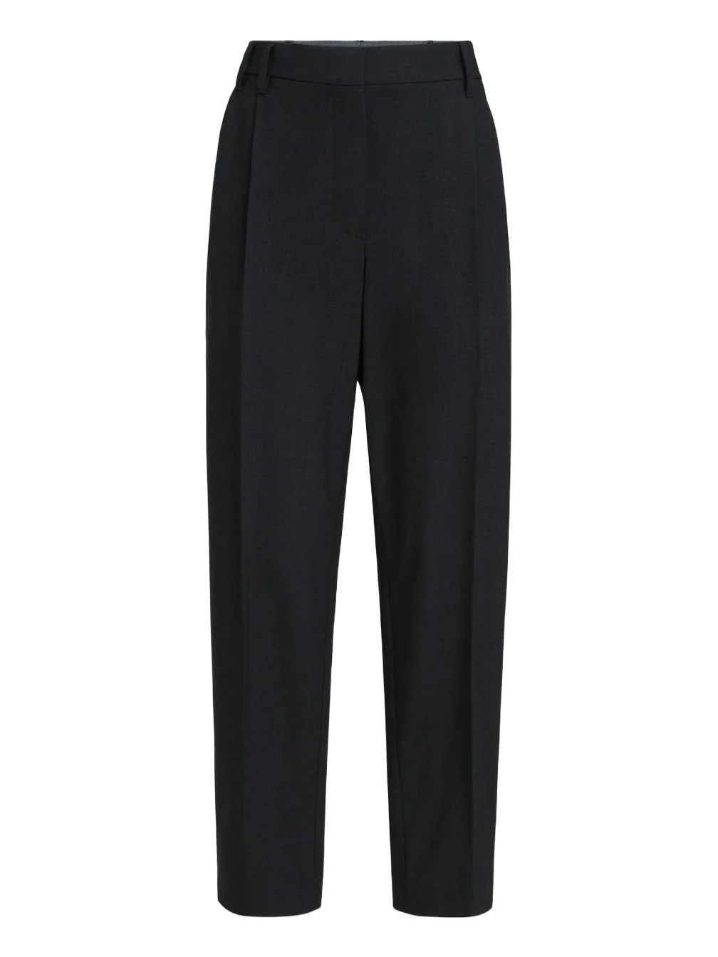 Brunello Cucinelli Women's Tropical Luxury Wool Slouchy Trousers