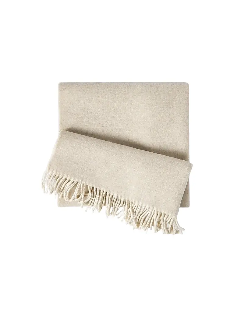 Brunello Cucinelli Men's Wool and Cashmere Knit Scarf - Panama | Image 1 Brunello Cucinelli Men's Wool and Cashmere Knit Scarf - Panama | Image 1