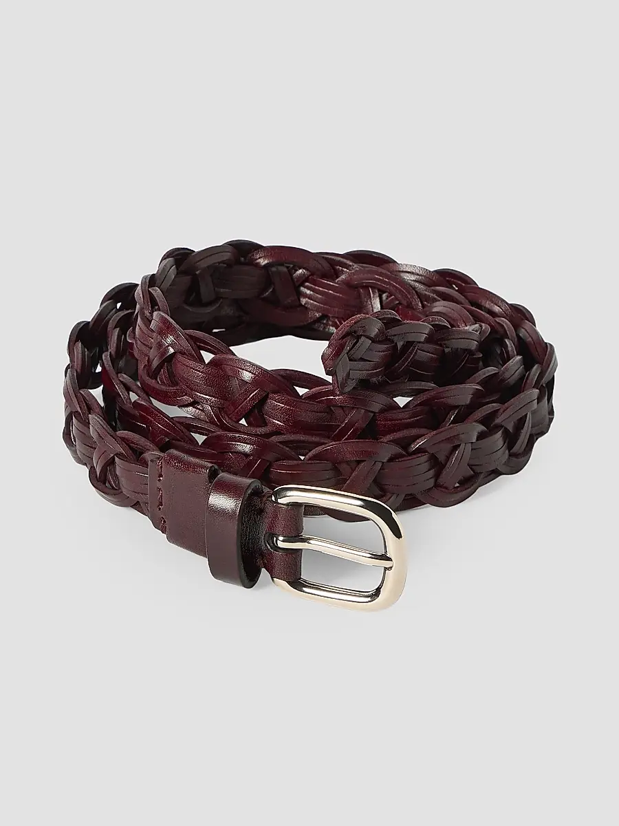 Brunello Cucinelli Men's Leather Braided Belt | Thumbnail 3 Brunello Cucinelli Men's Leather Braided Belt | Thumbnail 3