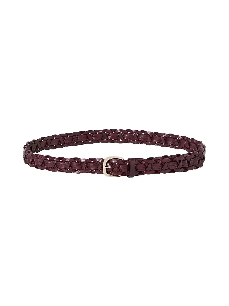 Brunello Cucinelli Men's Leather Braided Belt