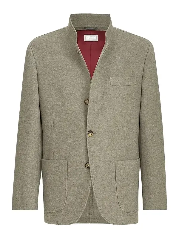 Brunello Cucinelli Men's Lightweight Water-Resistant Cashmere Outerwear Blazer