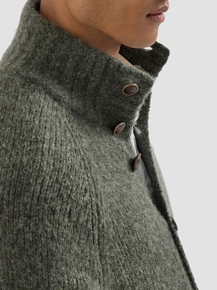 Brunello Cucinelli Men's Cashmere and Silk Cardigan - Military | Thumbnail 5 Brunello Cucinelli Men's Cashmere and Silk Cardigan - Military | Thumbnail 5