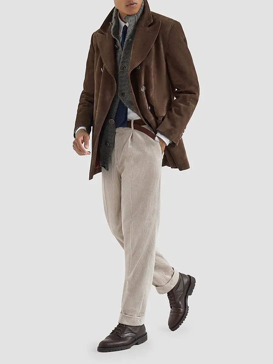 Brunello Cucinelli Men's Cashmere and Silk Cardigan - Military | Thumbnail 6 Brunello Cucinelli Men's Cashmere and Silk Cardigan - Military | Thumbnail 6