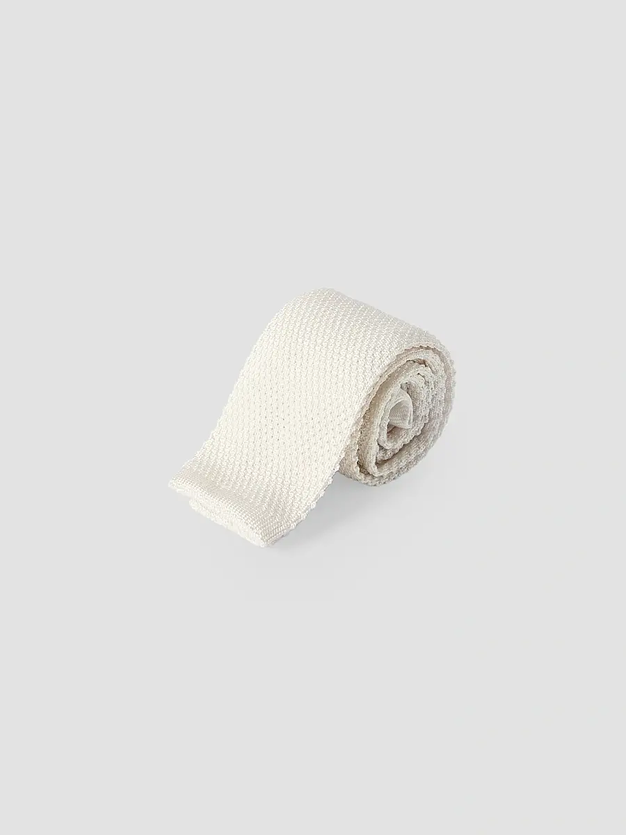 Brunello Cucinelli Men's Silk Knit Tie | Thumbnail 3