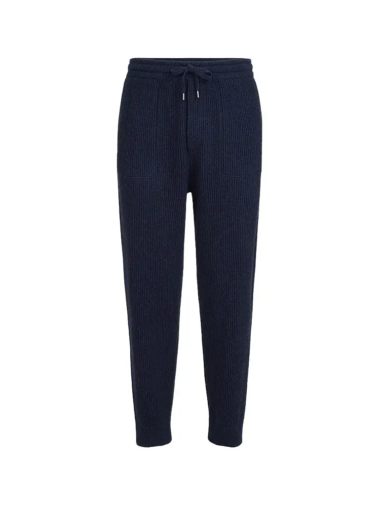 Brunello Cucinelli Men's Cashmere English Rib Knit Joggers