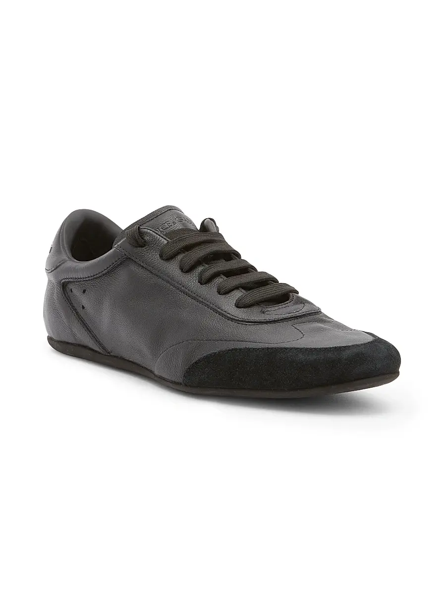 Dolce & Gabbana Men's Lipari Leather Low-Top Sneakers | Thumbnail 2