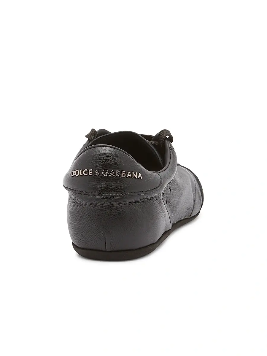 Dolce & Gabbana Men's Lipari Leather Low-Top Sneakers | Thumbnail 3