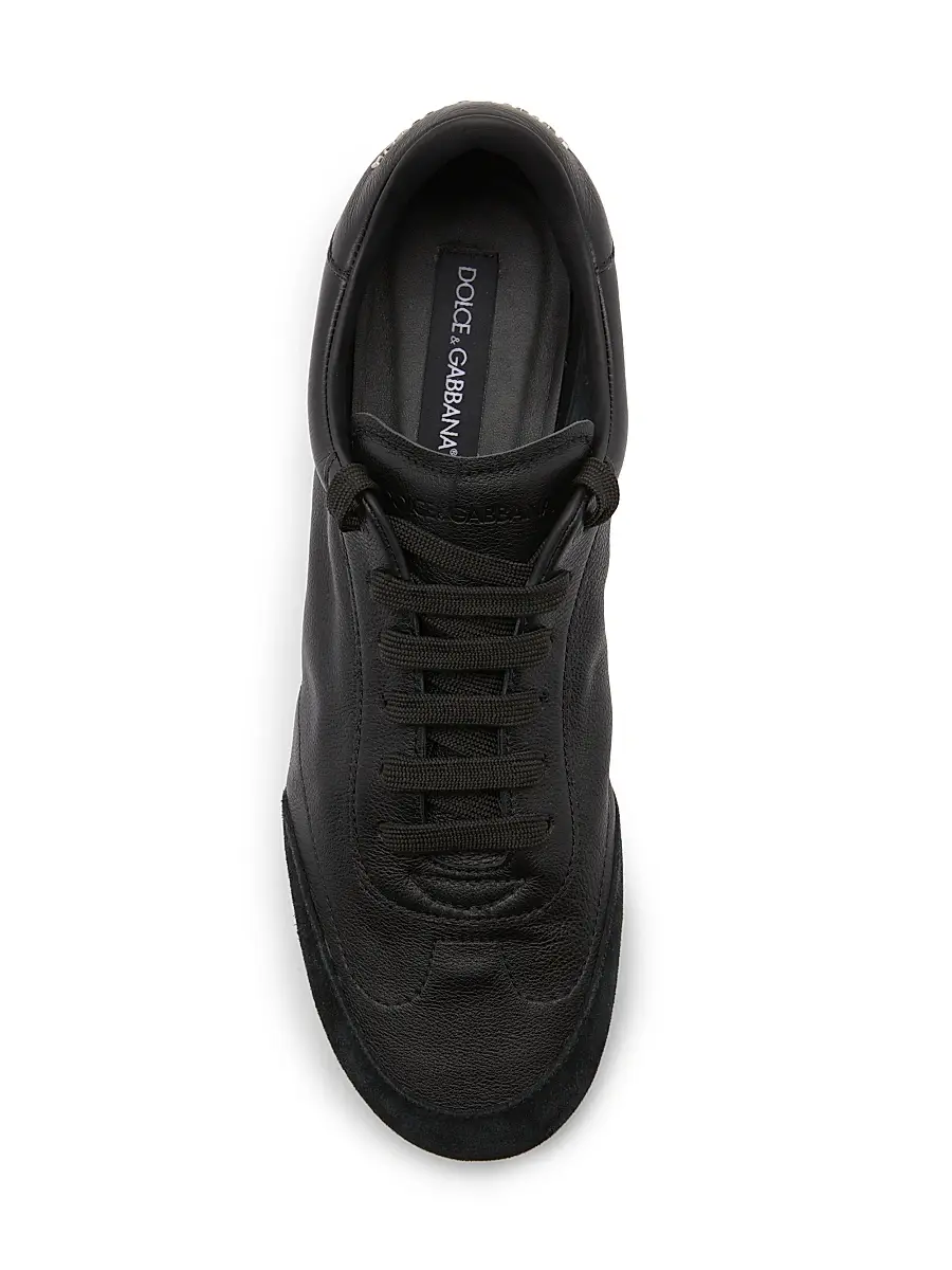 Dolce & Gabbana Men's Lipari Leather Low-Top Sneakers | Thumbnail 4