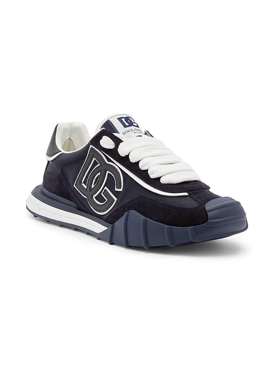 Dolce & Gabbana Men's New NY Leather-Blend Low-Top Sneakers | Thumbnail 2 Dolce & Gabbana Men's New NY Leather-Blend Low-Top Sneakers | Thumbnail 2
