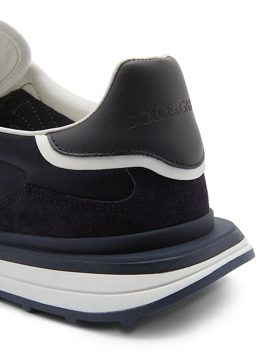 Dolce & Gabbana Men's New NY Leather-Blend Low-Top Sneakers | Thumbnail 6 Dolce & Gabbana Men's New NY Leather-Blend Low-Top Sneakers | Thumbnail 6