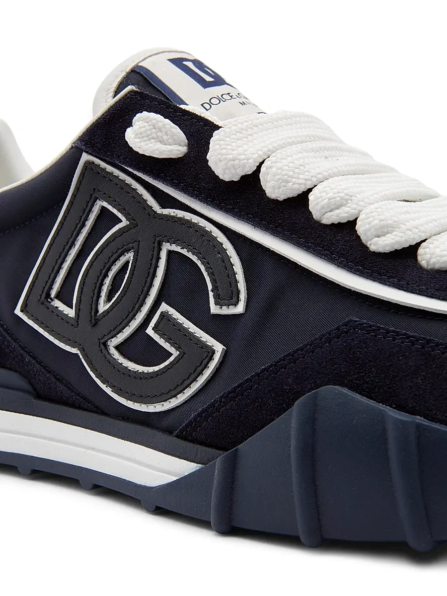 Dolce & Gabbana Men's New NY Leather-Blend Low-Top Sneakers | Thumbnail 7 Dolce & Gabbana Men's New NY Leather-Blend Low-Top Sneakers | Thumbnail 7