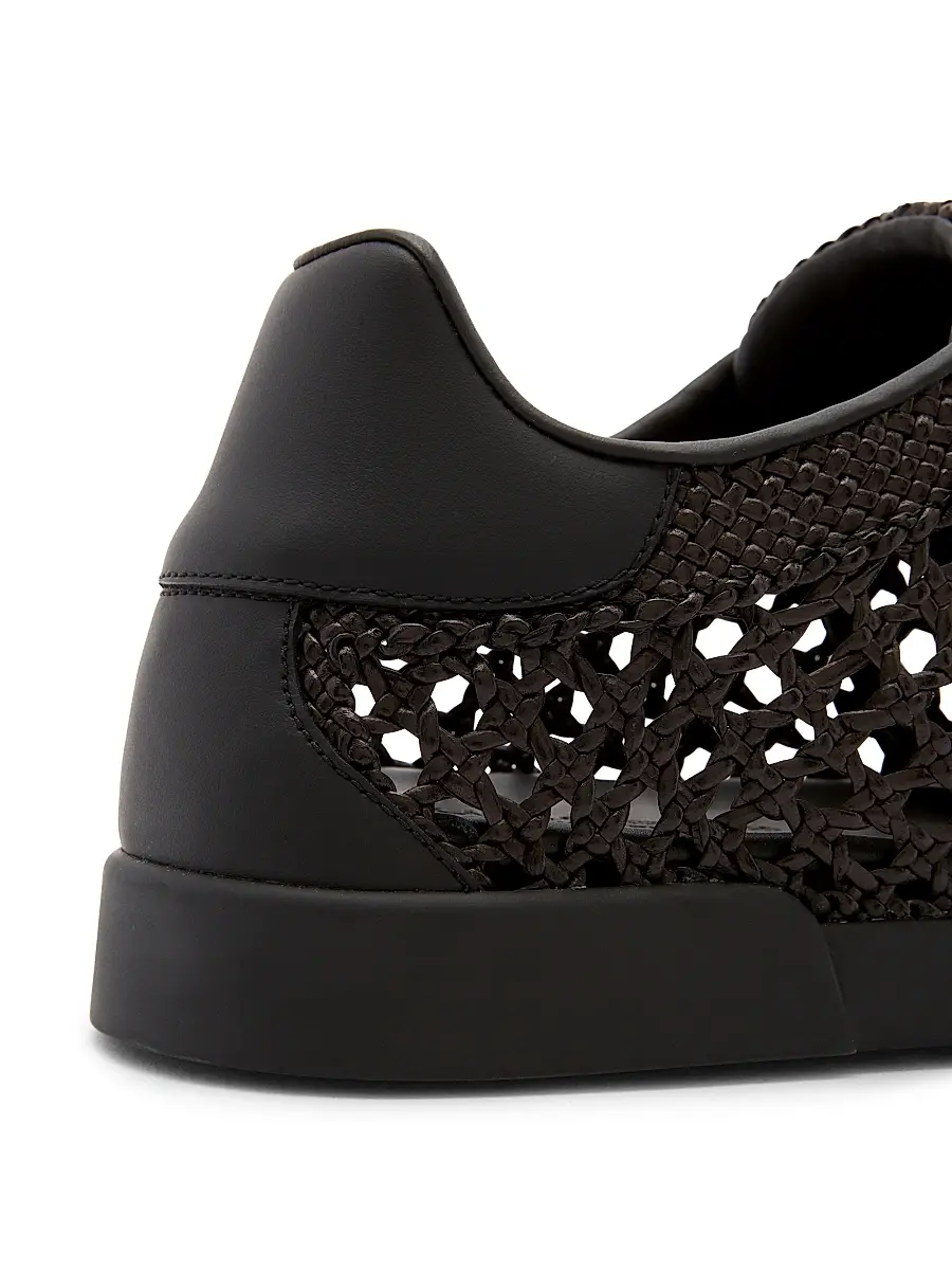 Dolce & Gabbana Men's Woven Leather Low-Top Sneakers | Thumbnail 6