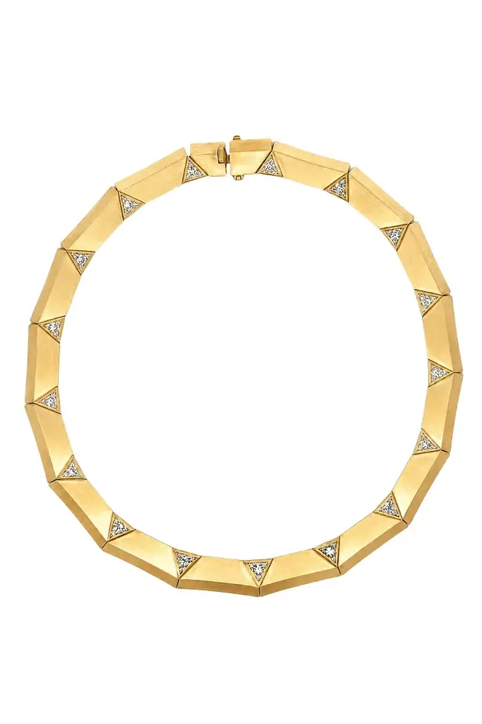 ARUNASHI Diamond Triangle Enigma Necklace