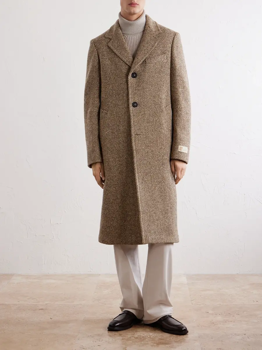 Massimo Alba Mercury Herringbone Virgin Wool Coat - Men | Thumbnail 3 Massimo Alba Mercury Herringbone Virgin Wool Coat - Men | Thumbnail 3