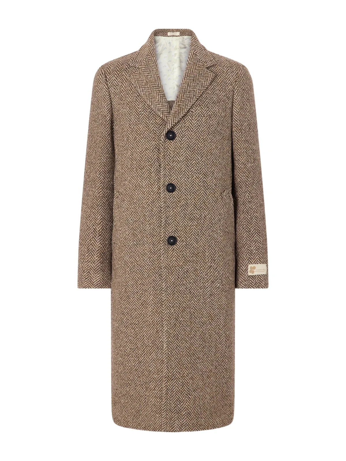 Mercury Herringbone Virgin Wool Coat - Men