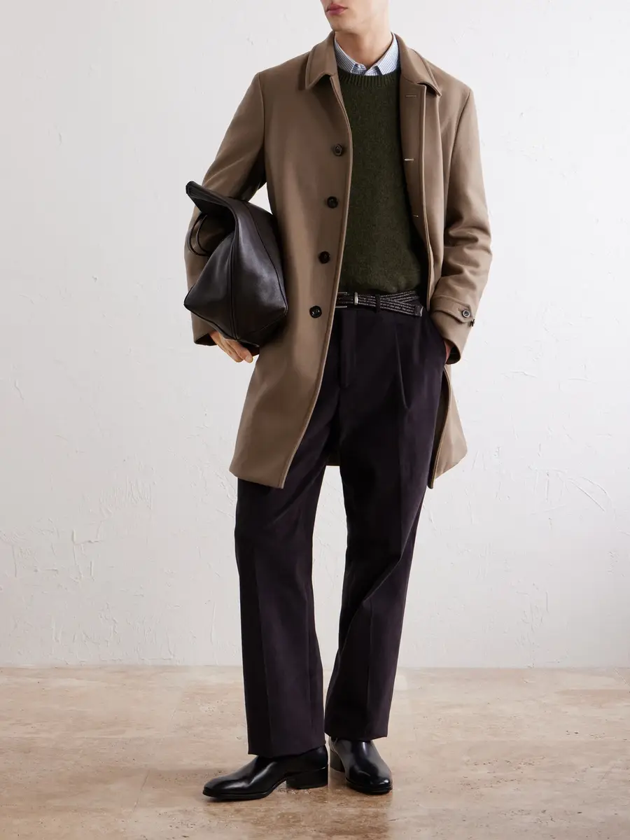 Boglioli Wool-Blend Felt Coat - Men | Thumbnail 2