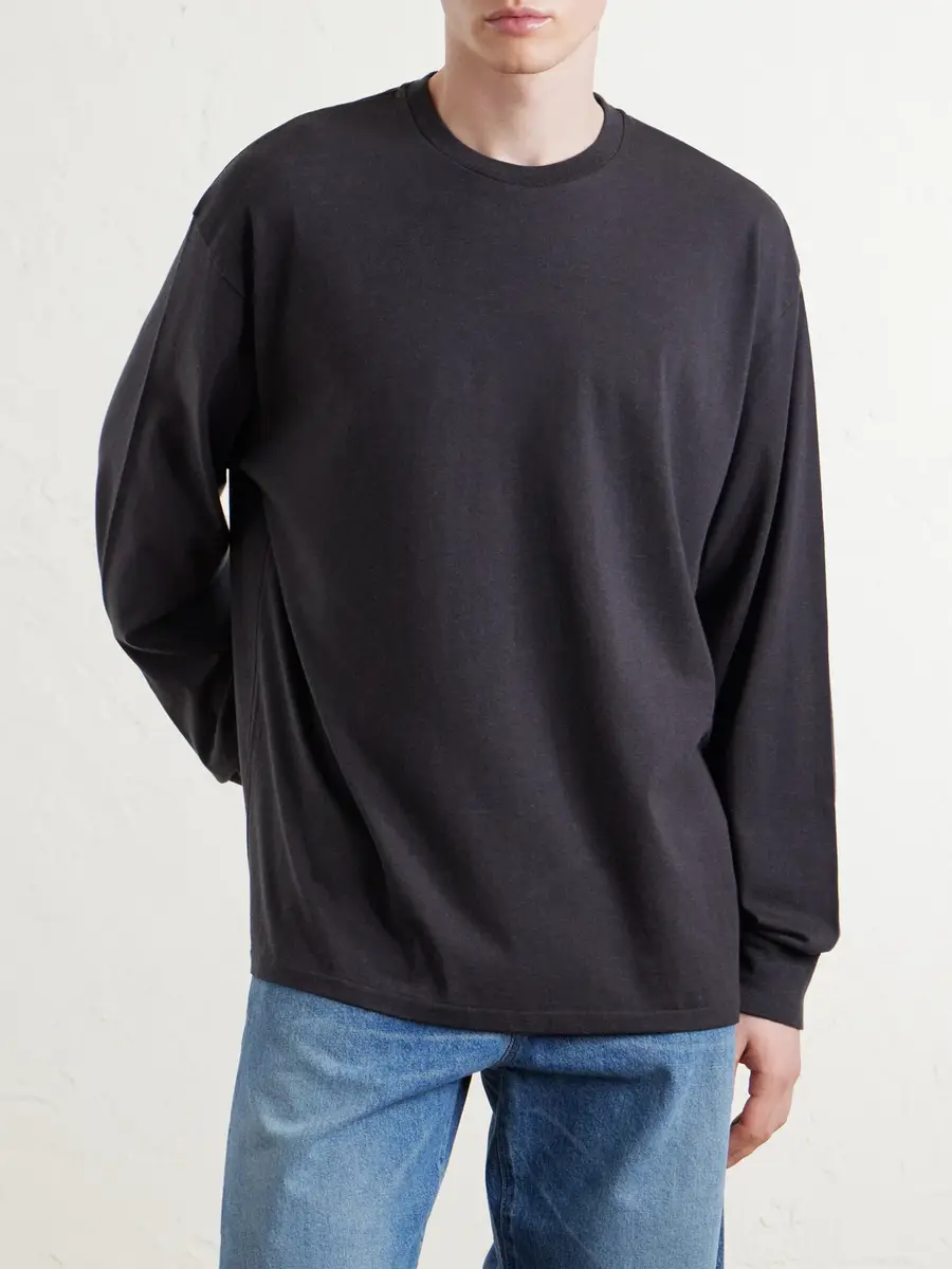 A.PRESSE Cotton and Cashmere-Blend T-Shirt - Men | Thumbnail 3