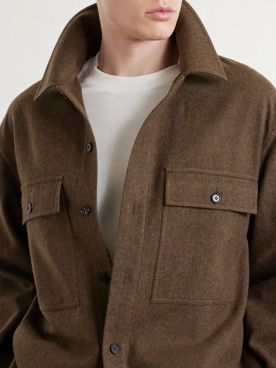 Jil Sander Virgin Wool Overshirt - Men | Thumbnail 5 Jil Sander Virgin Wool Overshirt - Men | Thumbnail 5