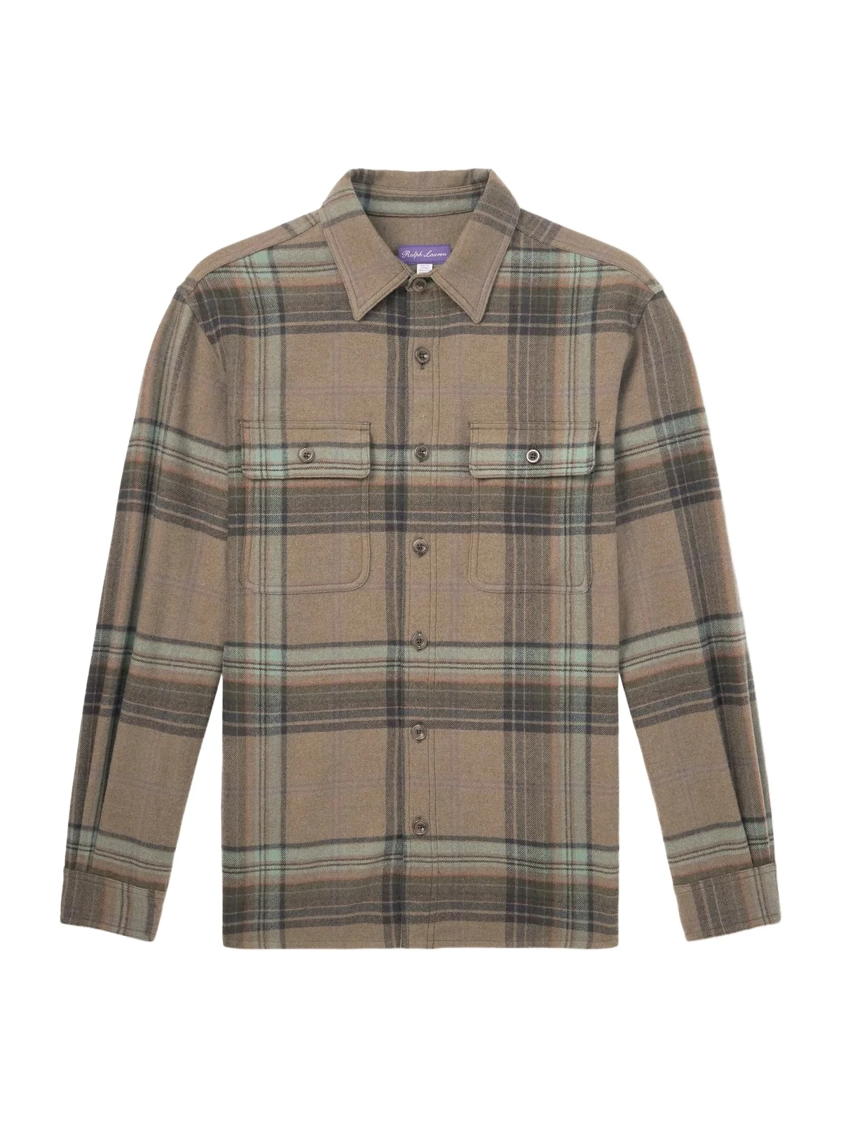Checked Wool and Cashmere-Blend Flannel Overshirt - Men Checked Wool and Cashmere-Blend Flannel Overshirt - Men