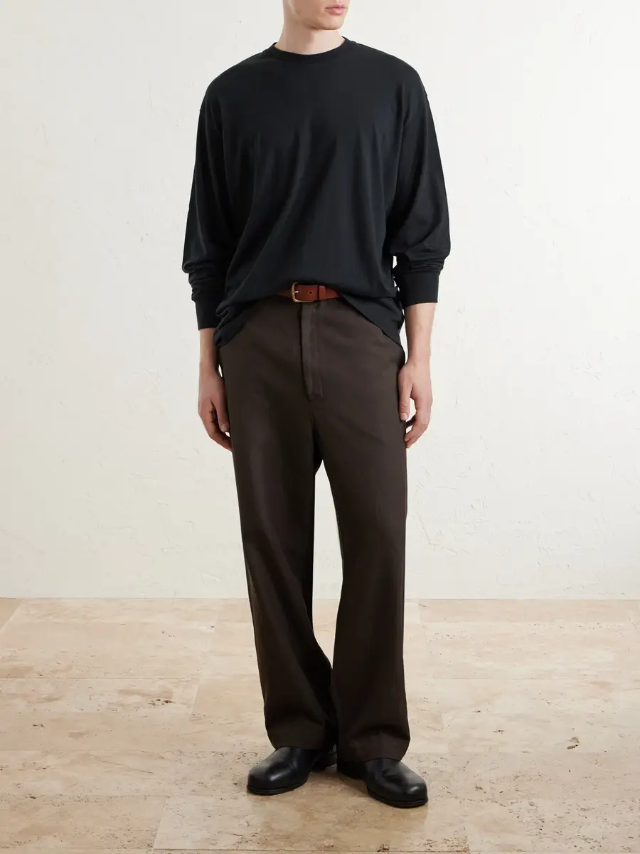 A.PRESSE Cotton and Cashmere-Blend T-Shirt - Men | Thumbnail 2