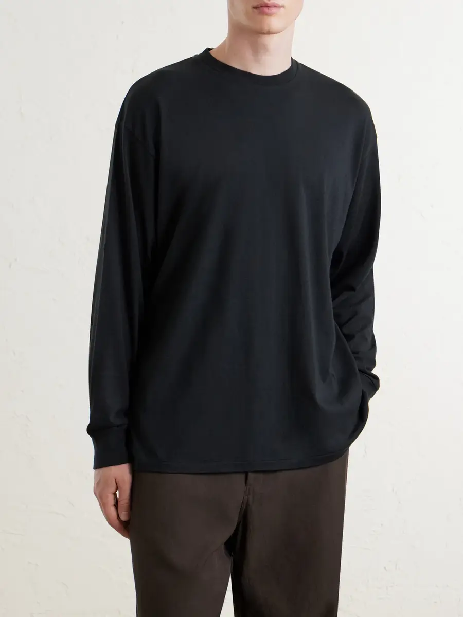 A.PRESSE Cotton and Cashmere-Blend T-Shirt - Men | Thumbnail 3