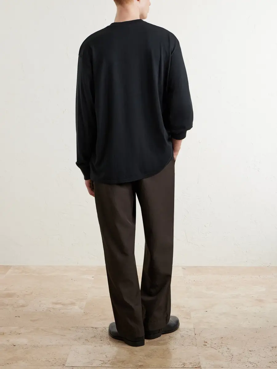 A.PRESSE Cotton and Cashmere-Blend T-Shirt - Men | Thumbnail 4