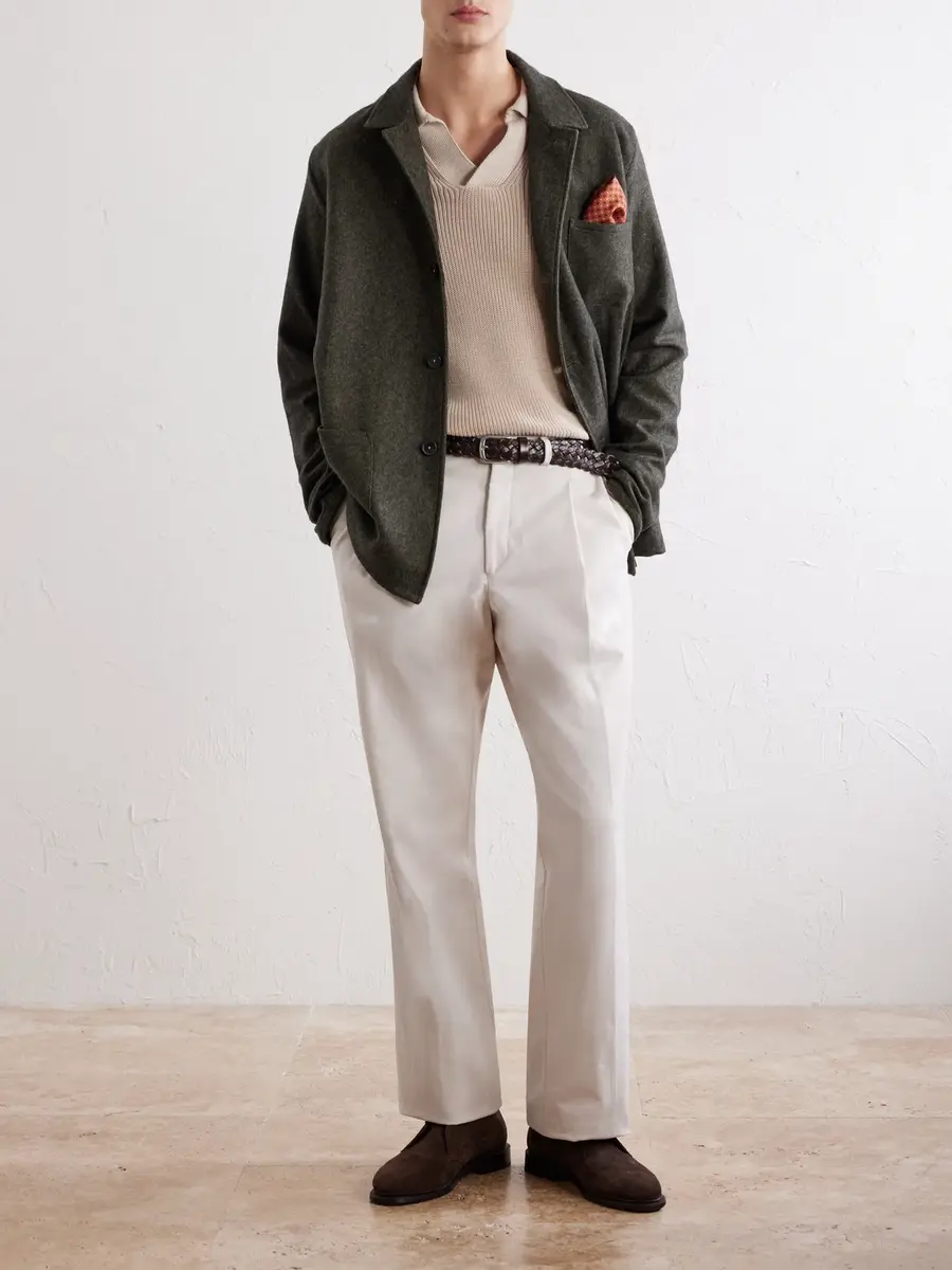 Massimo Alba Florida Herringbone Wool and Cashmere-Blend Blazer - Men | Thumbnail 2 Massimo Alba Florida Herringbone Wool and Cashmere-Blend Blazer - Men | Thumbnail 2