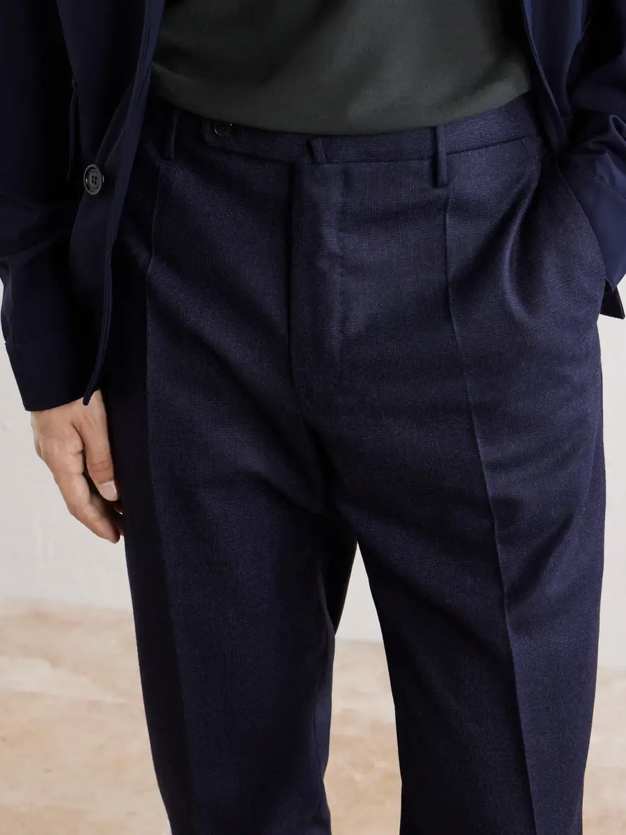Slowear Straight-Leg Wool and Cashmere-Blend Trousers - Men | Thumbnail 5