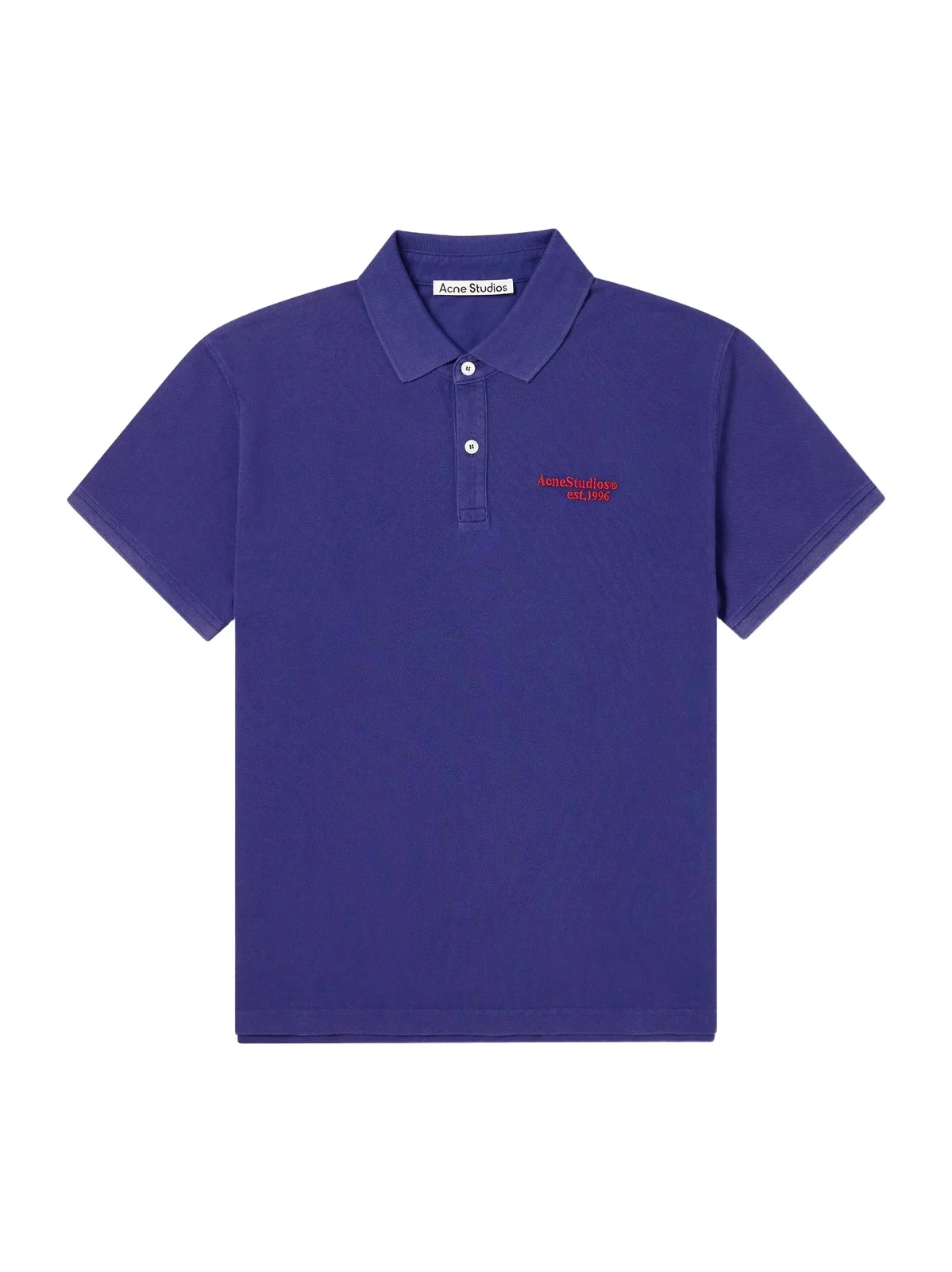 Acne Studios Logo-Embroidered Cotton-Piqué Polo Shirt - Men