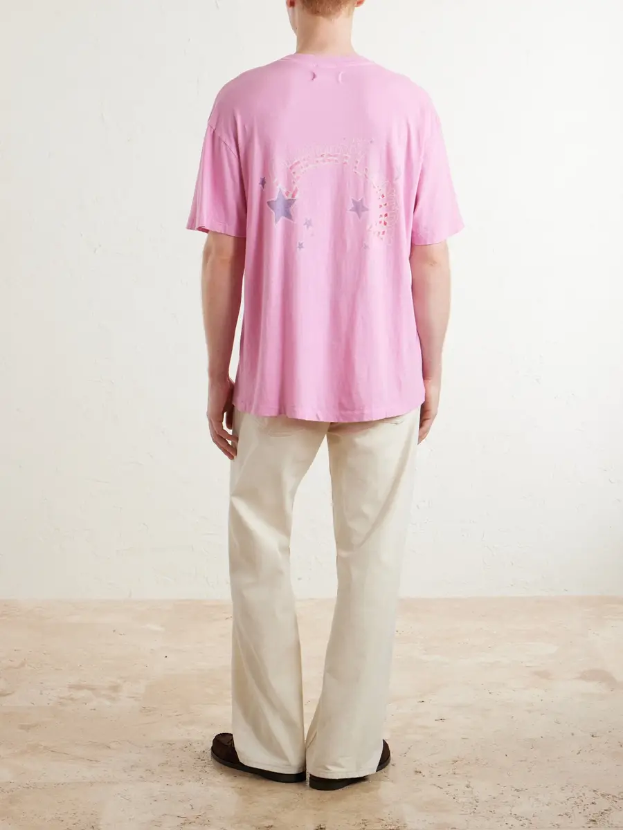 Cherry Los Angeles Printed Cotton-Jersey T-Shirt - Men | Thumbnail 4 Cherry Los Angeles Printed Cotton-Jersey T-Shirt - Men | Thumbnail 4