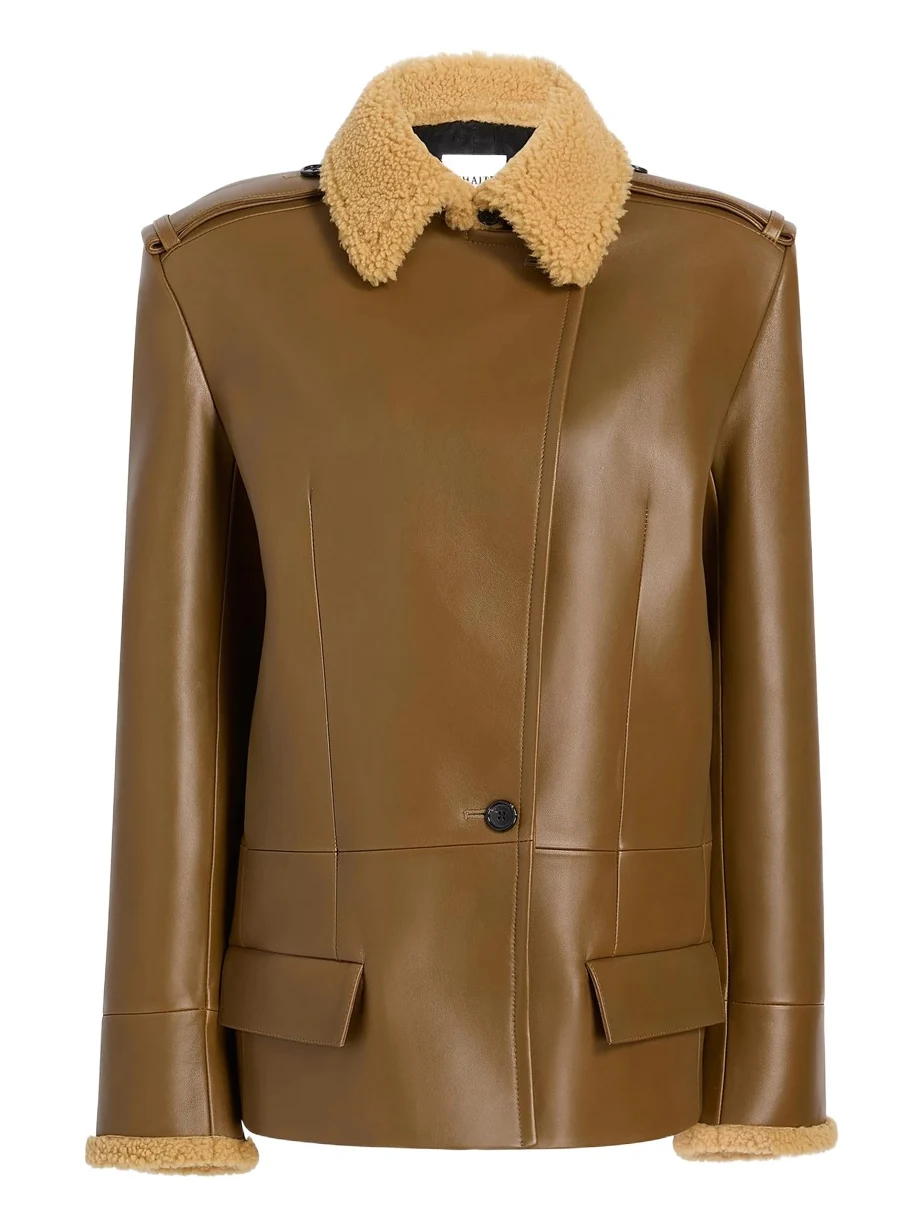 Khaite Marlot Coat In Dark Olive