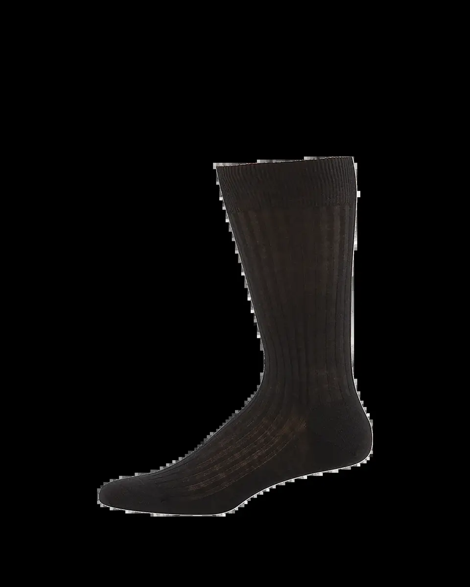 Pantherella Men's Laburnum Ribbed Wool Mid-Calf Socks | Thumbnail 2
