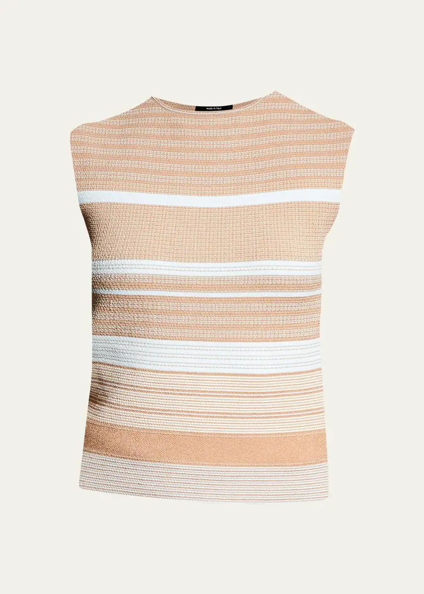 Giorgio Armani Striped Knit Top | Thumbnail 6