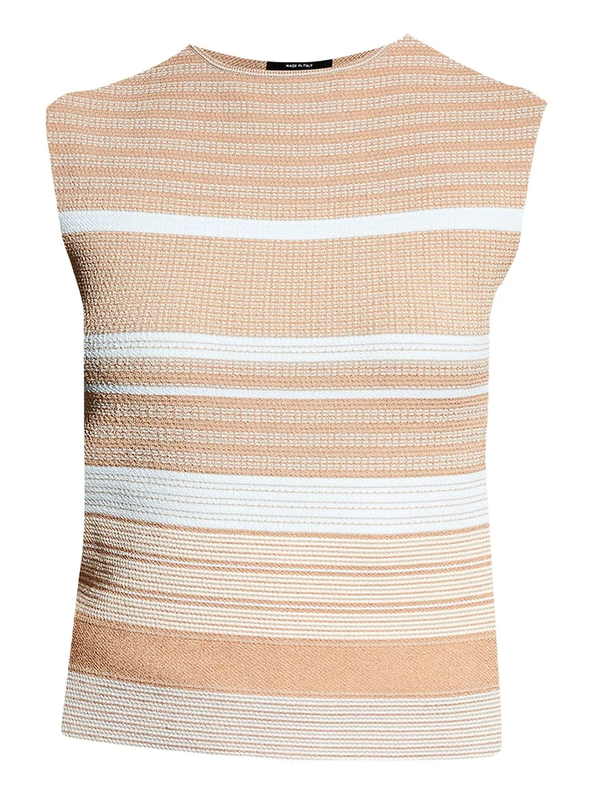 Giorgio Armani Striped Knit Top